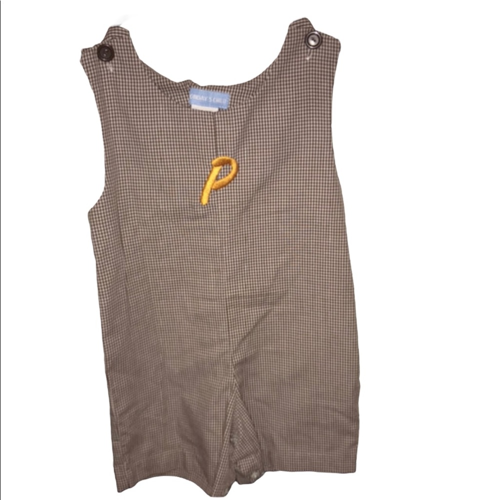 Monday’s Child “P” Monogram Romper